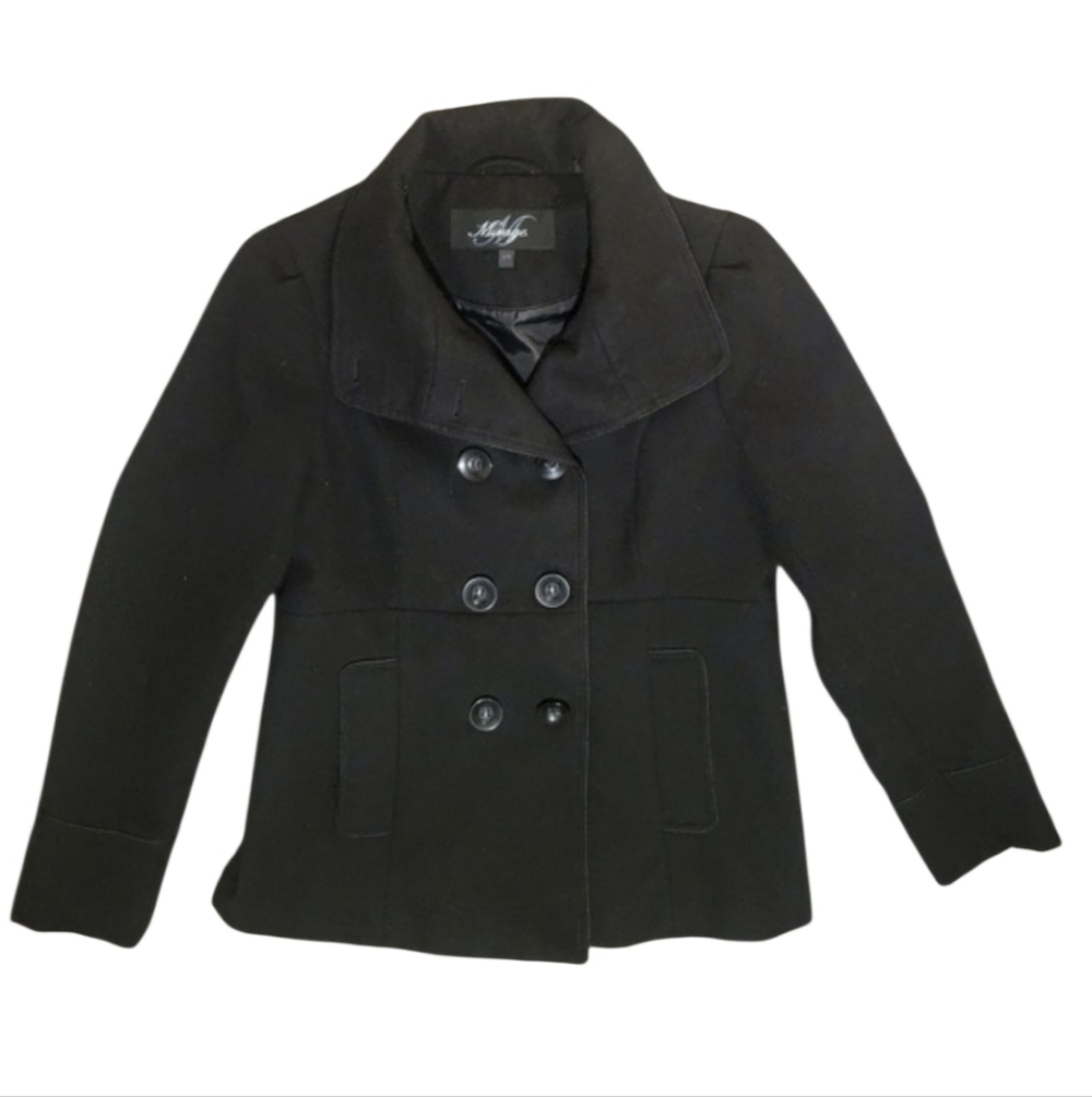 MIRAGE Peacoat Short Black With No Hood Size L